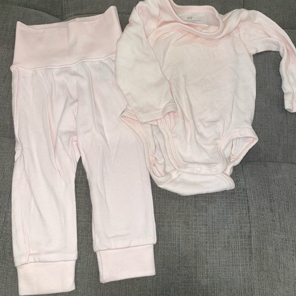 H&M pants and onsie set
